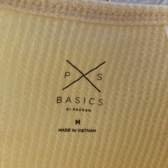 FINAL PRICE Pacsun Basics Waffle Knit Surplice Crop Tank M - Picture 7 of 7